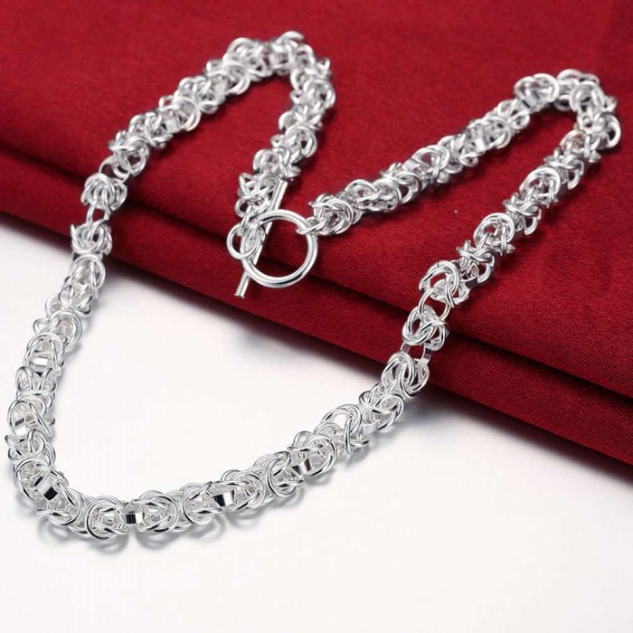 SN060 Hot Silver Jewelry Gragon Chain Necklace For Men Women