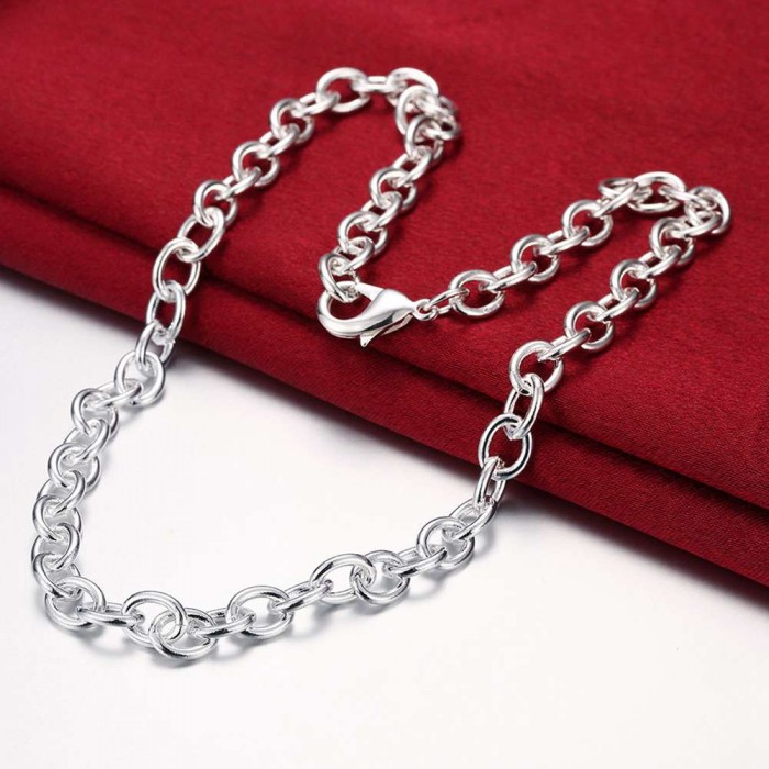 SN100 Fashion Silver Jewelry Chain Necklace For Men Women