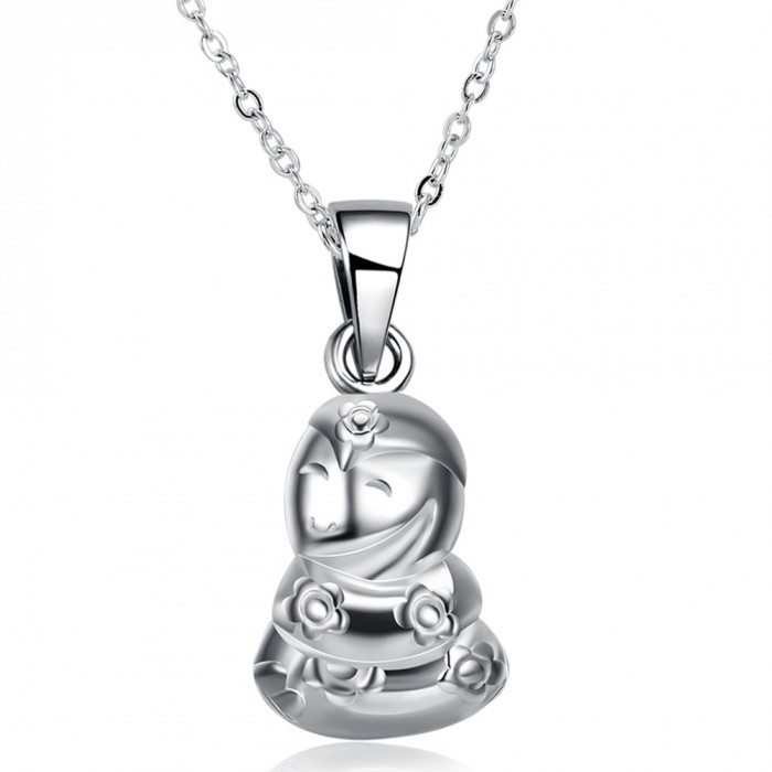 SN1120 Silver Jewelry Zodiac Snake Pendants Necklace Men Women 