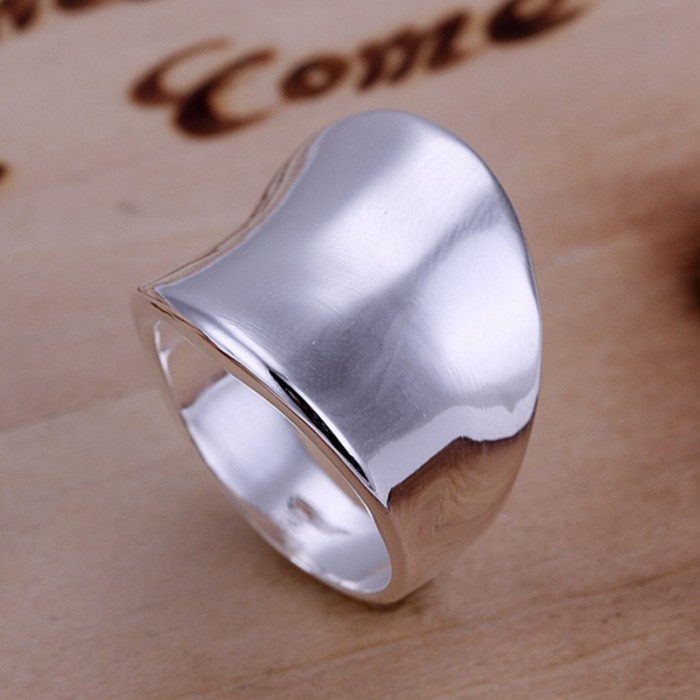 SR052 Fashion Silver Jewelry Geometry Thumb Rings Men Women