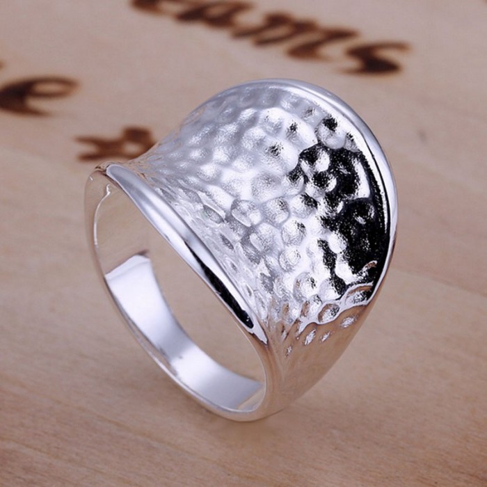 SR065 Fashion Silver Jewelry Dot Thumb Rings Men Women