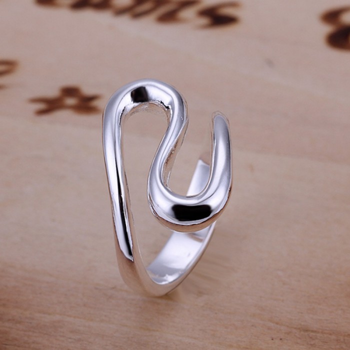 SR113 Fashion Silver Jewelry Geometry Rings For Women