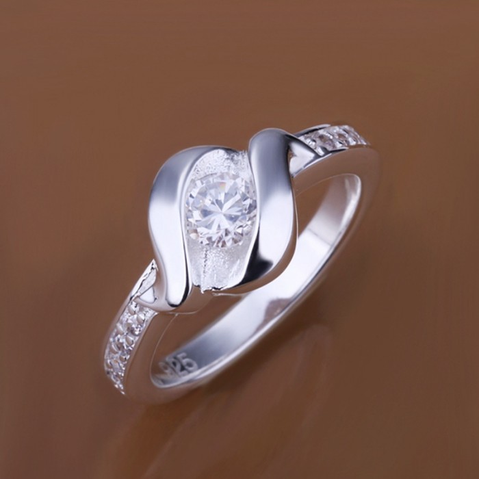 SR160 Fashion Silver Jewelry Crystal Beauty Rings For Women