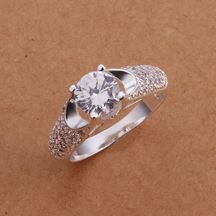 SR177 Fashion Silver Jewelry Crystal Beauty Rings For Women