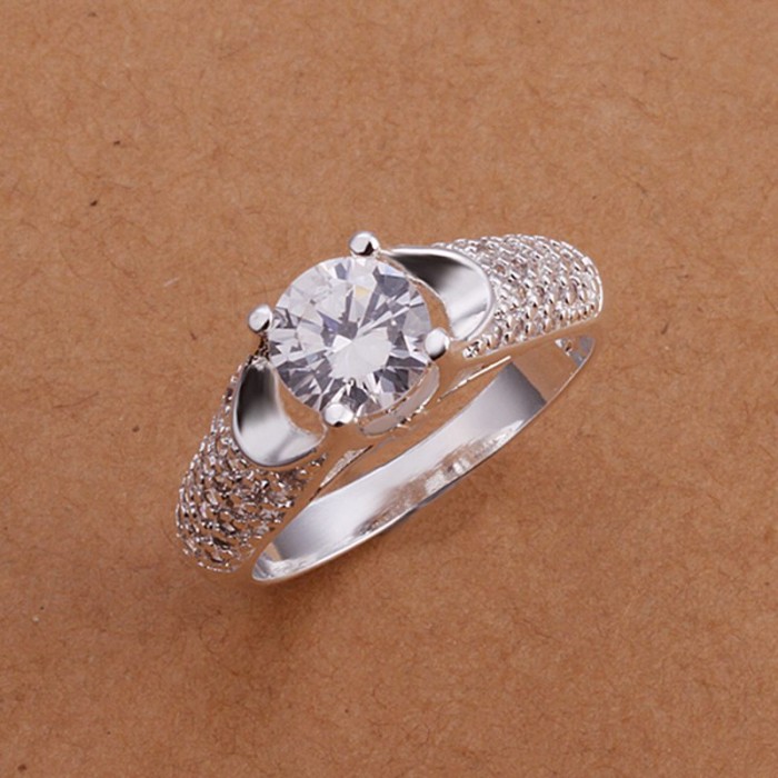 SR177 Fashion Silver Jewelry Crystal Beauty Rings For Women