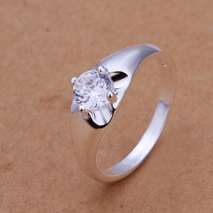 SR203 Fashion Silver Jewelry Crystal Beauty Rings For Women