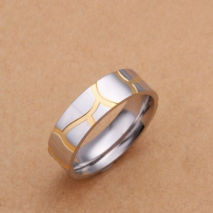 SR223 Fashion Silver Jewelry Gold Rings For Men