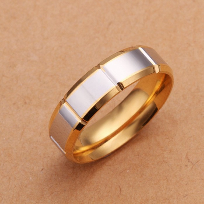 SR229 Fashion Silver Jewelry Gold Rings For Men