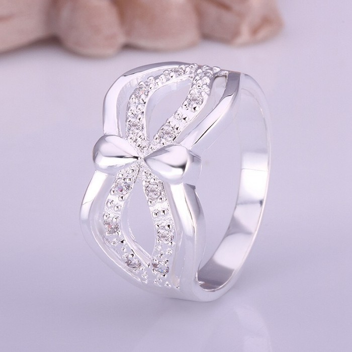 SR418 Fashion Silver Jewelry Crystal Mask Rings For Women
