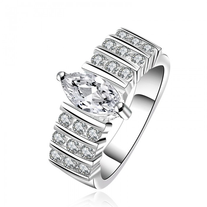 SR582 Fashion Silver Jewelry Crystal Luxury Rings For Women