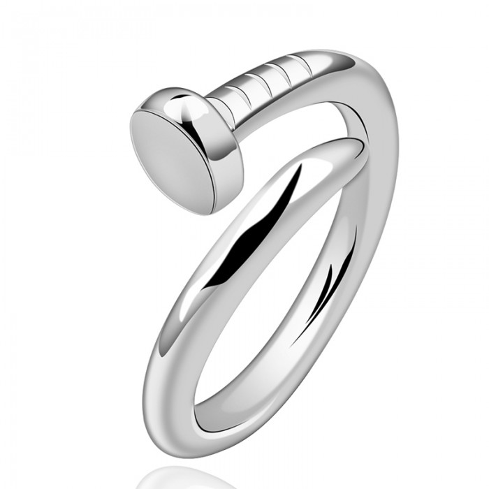 SR591 Fashion Silver Jewelry Nail Rings For Women