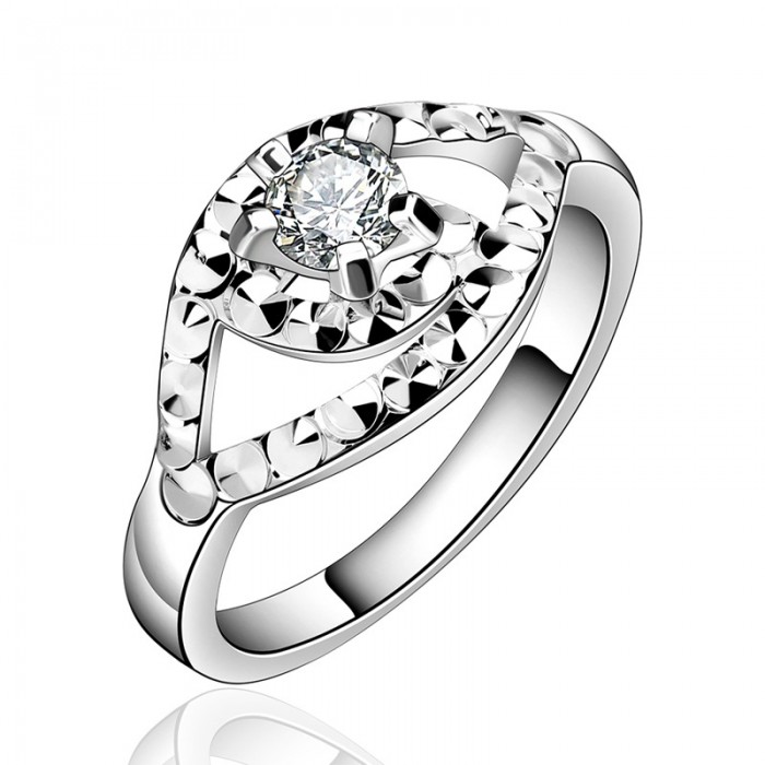 SR596 Fashion Silver Jewelry Crystal Eye Rings For Women