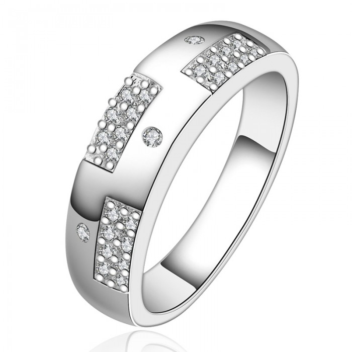 SR617 Fashion Silver Jewelry Crystal Beaury Rings For Women