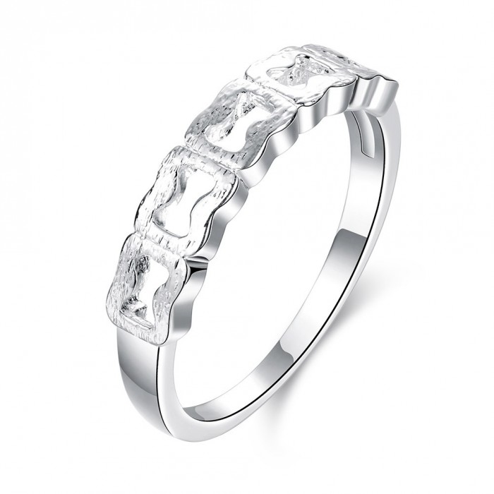 SR751 Fashion Silver Jewelry Geometry Rings For Women