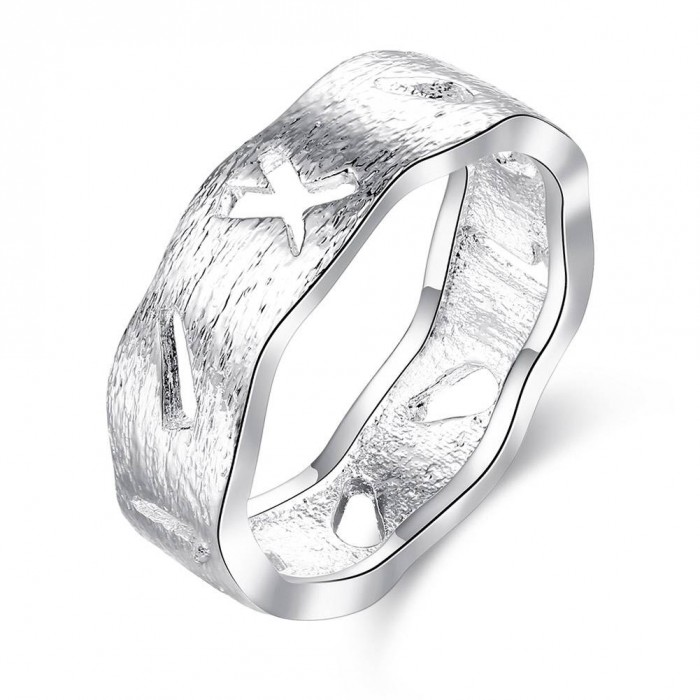 SR752 Fashion Silver Jewelry Geometry Rings For Women