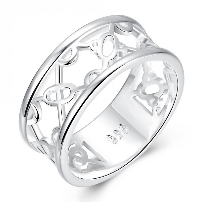 SR789 Fashion Silver Jewelry Geometry Rings For Women