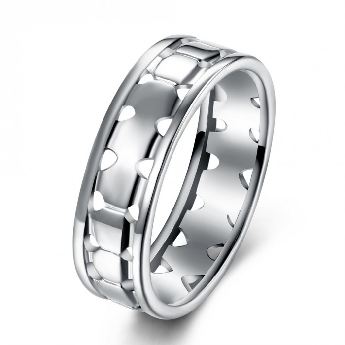 SR897 Fashion Silver Jewelry Geometry Rings For Women