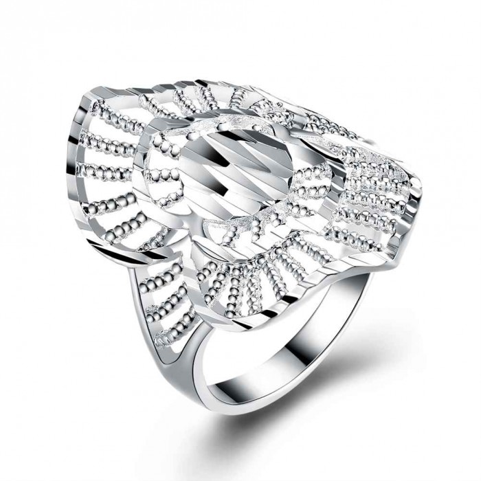 SR899 Fashion Silver Jewelry Geometry Rings For Women