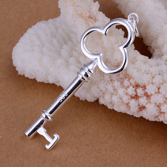 SP057 Fashion Silver Jewelry Key Chain Pendant Necklace