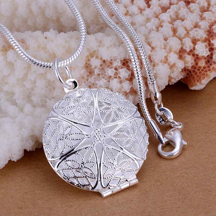 SP167 Fashion Silver Jewelry Rahmen Chain Pendant Necklace